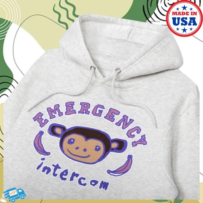 Monkey Sweatshirt Hoodie Official Emergency Intercom Store