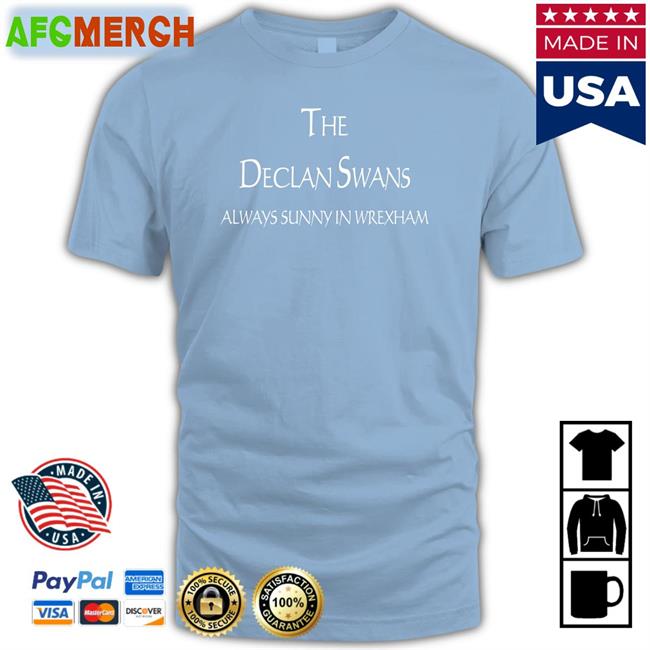 Fanbace Merch The Declan Swans Always Sunny In Wrexham Hooded Sweatshirt Michael Hett
