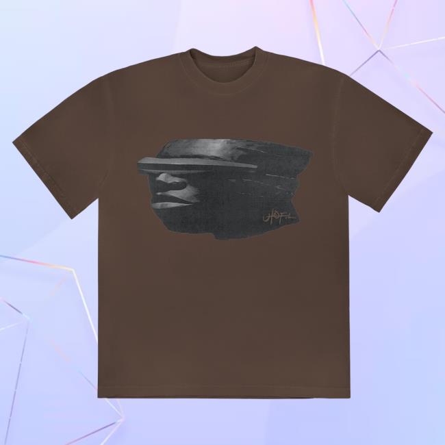 Official Travis Scott Merch Store Travis Scott Utopia C2 Tee Shirt Brown TravisScott Shop