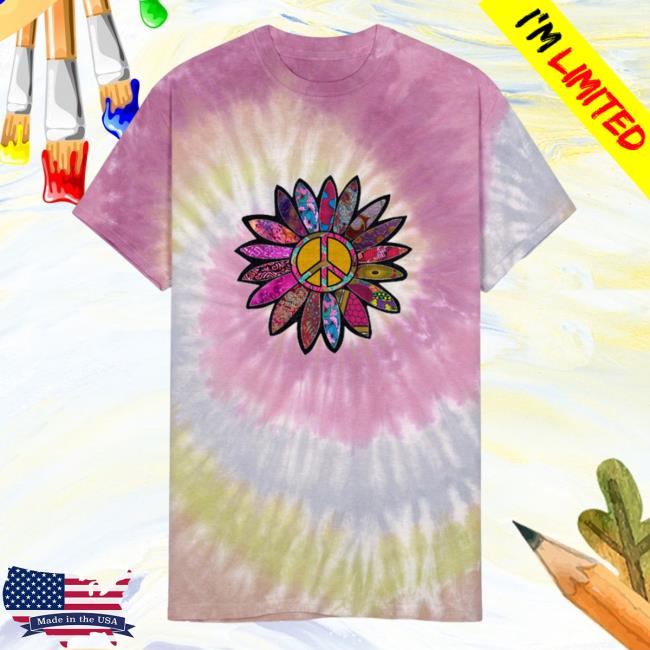 Spreadshirt Shop Store Fuchsia Fun Peace Sign Flower Unisex Tie Dye Hot Shirt Desert Rose Spread Shirt Merch