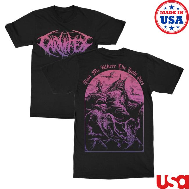 Official Indie Merch Store Shop Carnifex "Where The Light Dies" Shirt IndieMerchStore