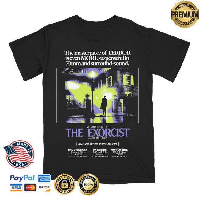 Official Studiohouse Designs The Exorcist Movie Promo Shirt New