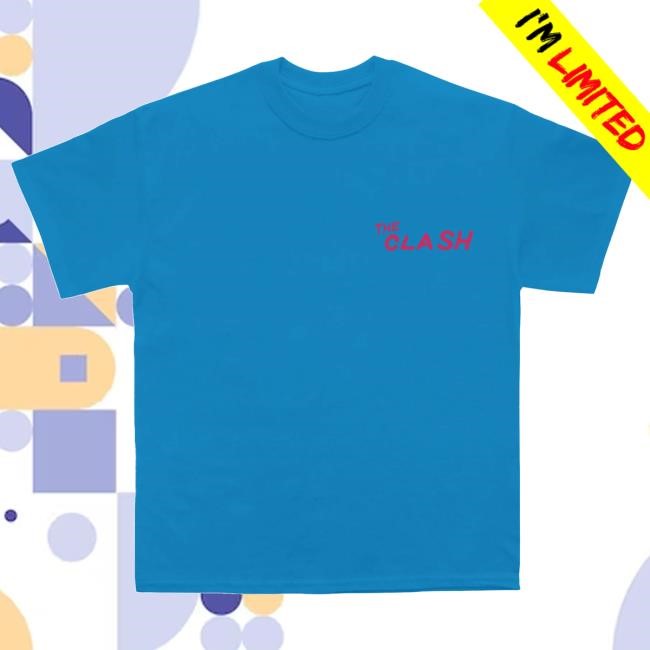 The Clash Official Merch Store The Clash | City Rockers Blue Top Shirt