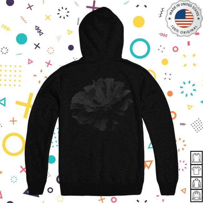 Official Hadestown Merch Hadestown Flower Popover Hoodie With Sleeve Logo Official Hadestown Merch Hadestown Flower Crewneck Sweatshirt With Sleeve Logo