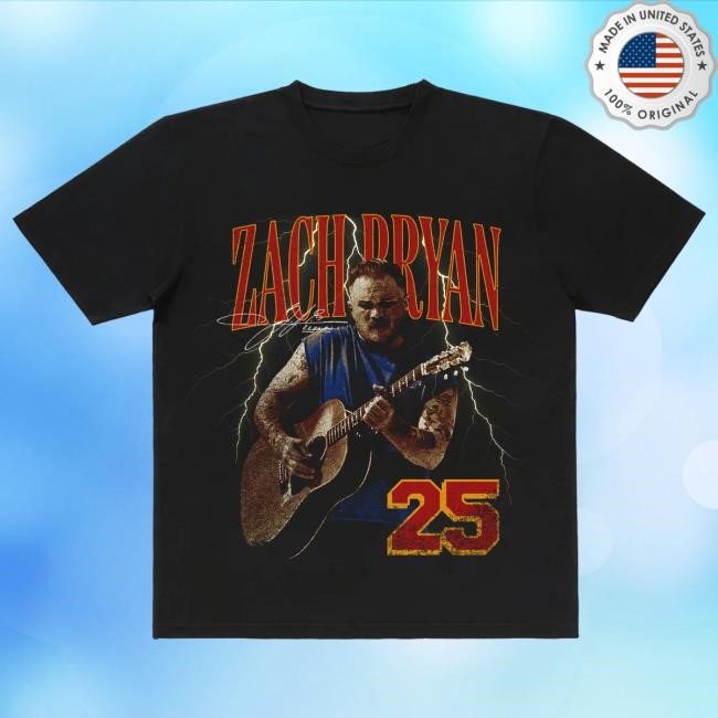 Official Zach Bryan Merch Store ZB 2025 Lightning Shirts