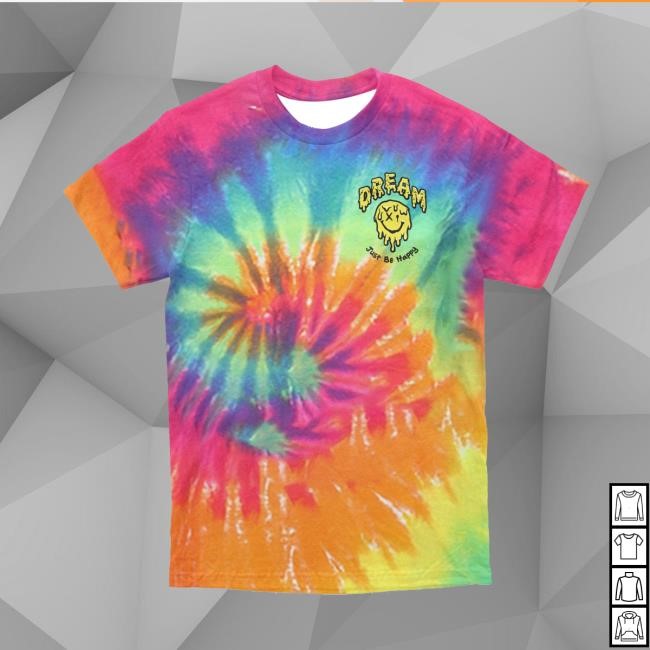 Just Be Happy Tie-Dye Tee DREAM Clothing