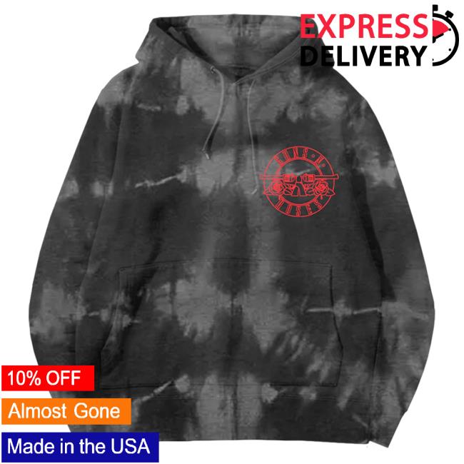 Official Gnr Merch Store Guns N' Roses Tie Dye Pullover Sweatshirt Gnrmerch
