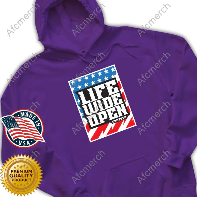 YOUTH - Life Wide Open Stars and Stripes Tee Shirt YOUTH - Life Wide Open Stars and Stripes Long Sleeve T-Shirt