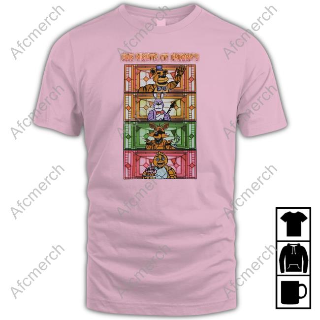 Five Nights At Freddy's Stained Glass Characters T-Shirts Hottopic