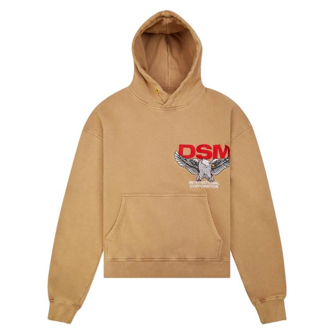 Official Capsule Clothing Store Capsule Nyc Diet Starts Monday Eagle Hooded Sweatshirt | Tan CapsuleNyc