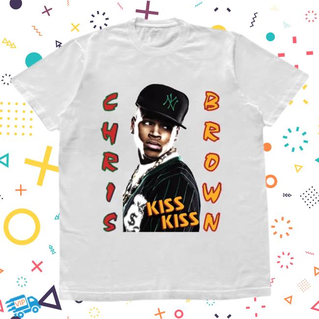 Official Chris Brown Merch Store Shop ChrisBrown Kiss Kiss Lovey Dovey Ss Shirt New White