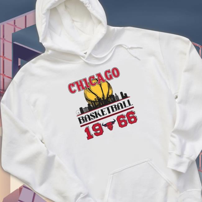 Official Chicago bulls basketball 1966 skyline Tee