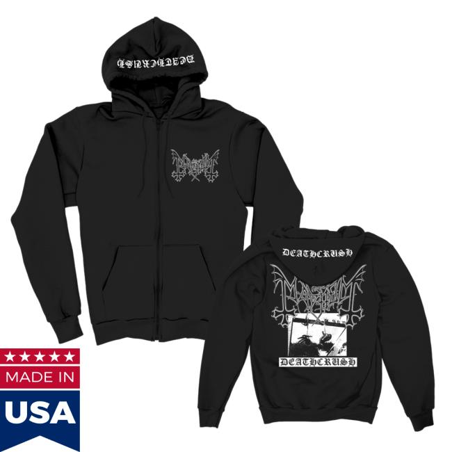 Deathcrush Zip Up Crewneck Sweatshirt
