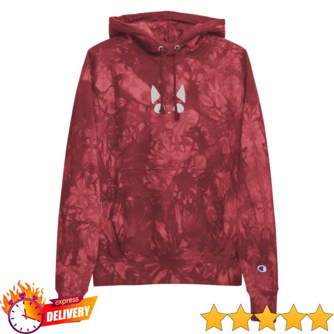 Yujin Clothing x Champion Amazed Cat Tie Dye Crew neck Red