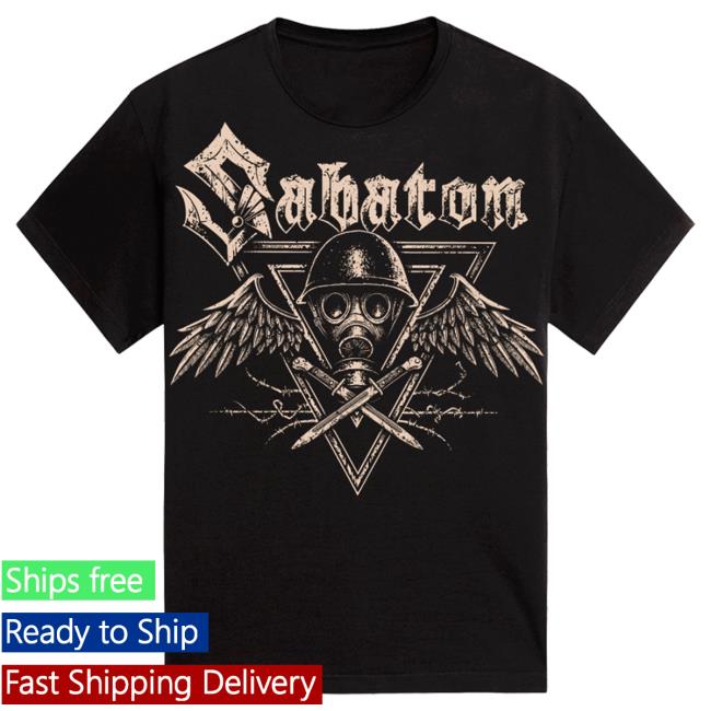 Official Sabaton Merch Store Sabaton Poison Gas T-Shirt Sabaton Shop