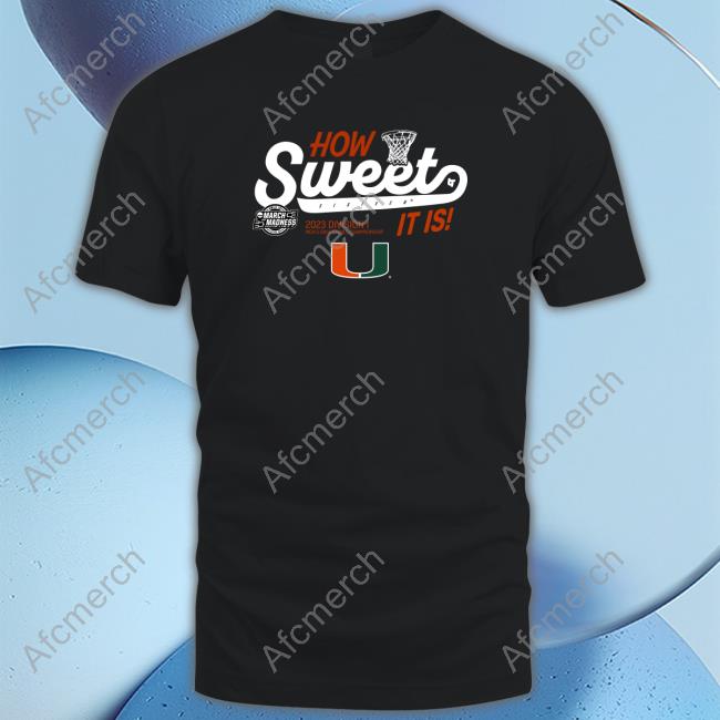 Official BreakingT Miami Basketball Sweet Sixteen Tee Shirt