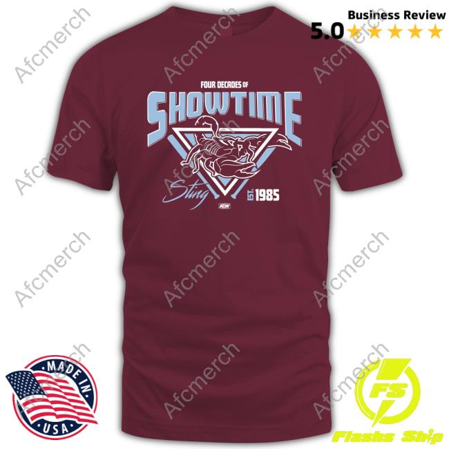 Shopaew Merch Official Four Decades Of Showtime! Sting Est.1985 Shirts