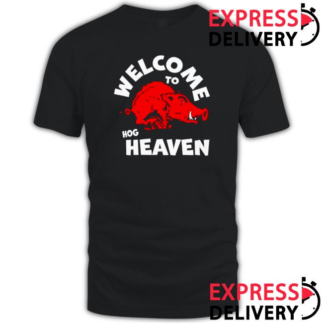 Premium arkansas Razorbacks Welcome To Hog Heaven Tee