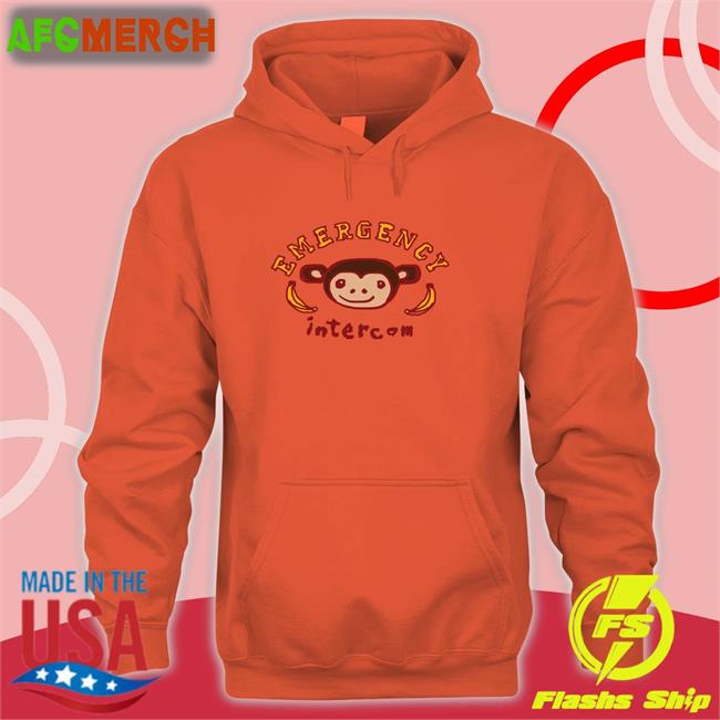 Monkey Emergency Intercom Edition Limited Long Sleeve Tee Emergency Intercom Merch