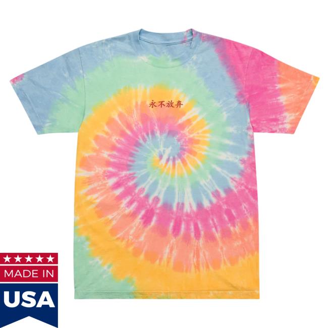Official Yujin Clothing I Love You Tie Dye Tshirt Sherbet Rainbow Tie-Dye