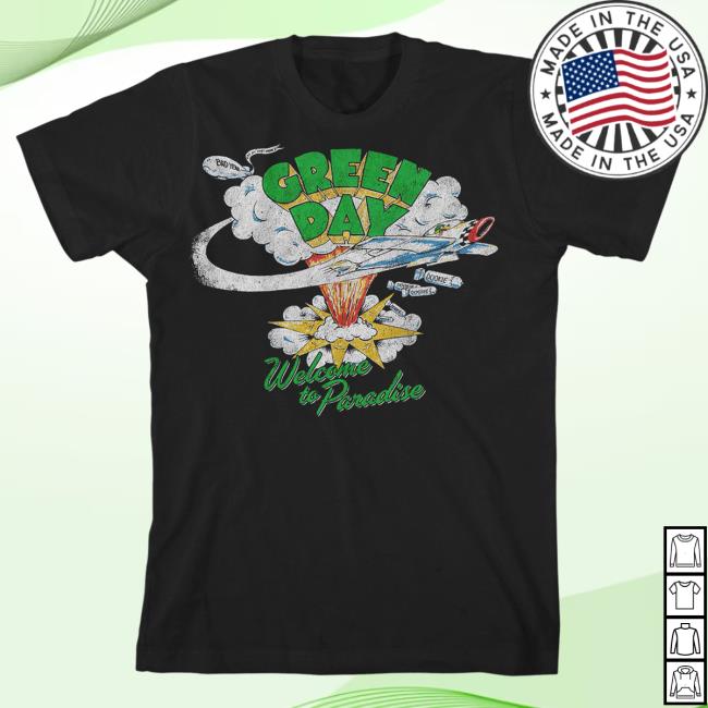 Official Green Day Merch Store Shop Green Day Welcome To Paradise Sweaters GreenDay