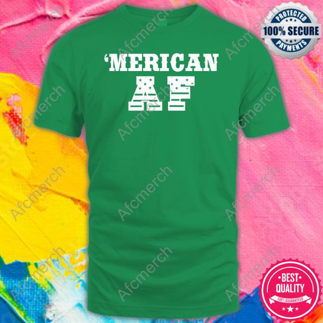 Official American Dirt Merican AF Flag Lettering Tee