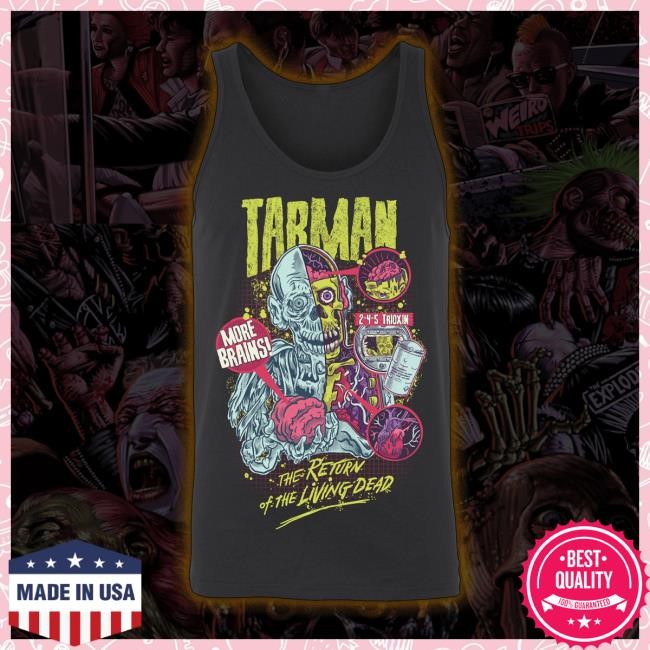 Official Creep-O-Rama The Return Of The Living Dead “More Brains” Tank Top Hot Shirt Creep O Rama