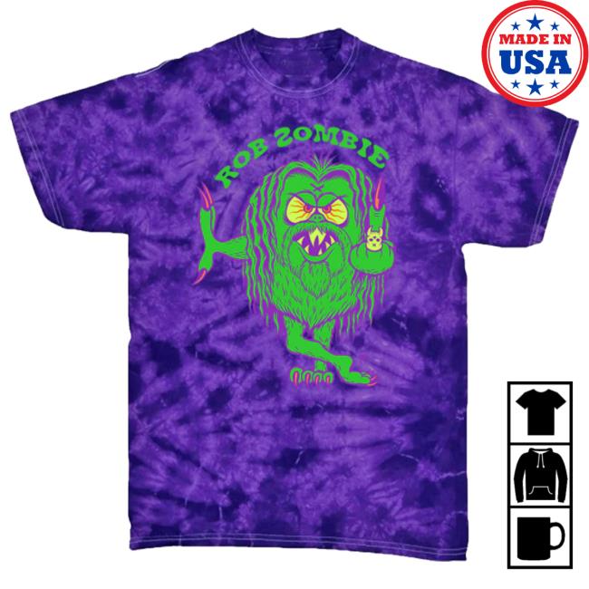Rob Zombie Mean Green Purple Tie Dye Shirt Rob Zombie Merch Shop