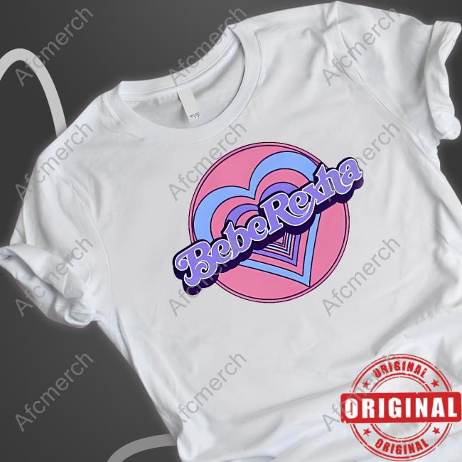 Official Bebe Rexha Merch Hearts Custom Ringer T Shirt