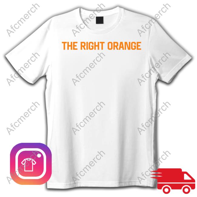 Official The Volunteer Club The Right Orange Funny