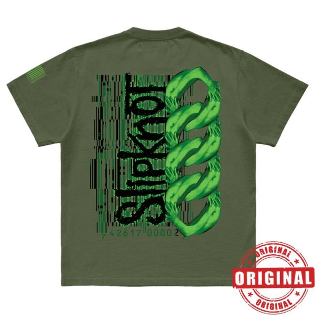 Slipknot 9 Star Military Green Top Shirt Slipknot Merch Store Shop Official
