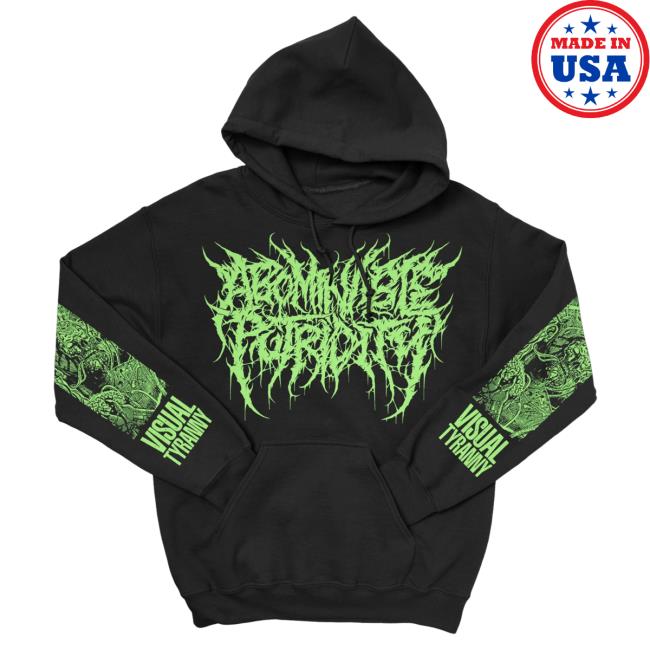 Official Indie Merch Store Shop Abominable Putridity "Visual Tyranny" Crewneck Indiemerchstore