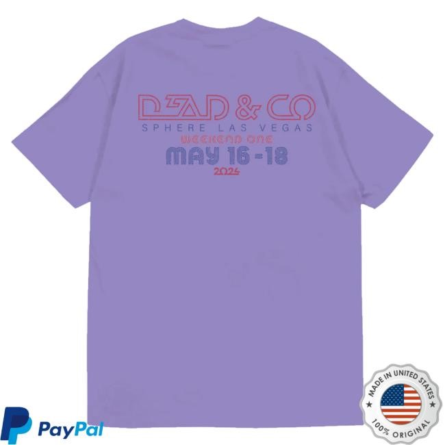 Dead And Company Store Merch Dead Forever At The Sphere, Weekend One Event Tees