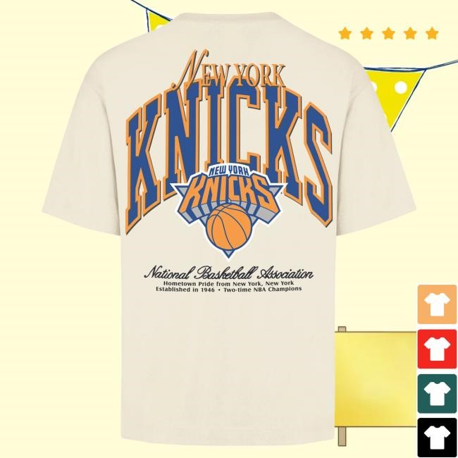 Official Madison Square Garden Shop New York Knicks '47 Brand Knicks Back Door Foundation Pocket T Shirt MSG Shop