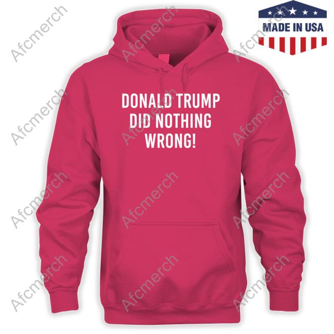 Donald Trump Did Nothing Wrong Shirts