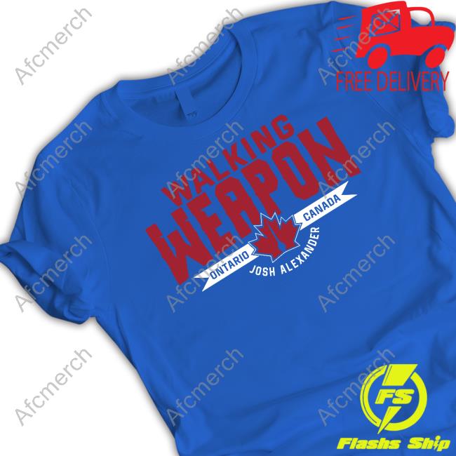 Official Impact Wrestling Shop Walking Weapon Ontario Canada Josh Alexander Shirt