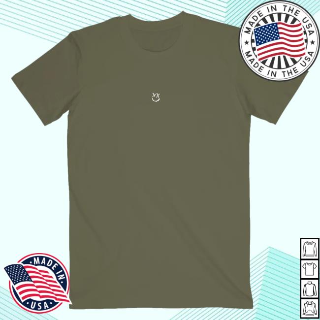Official Louis Tomlinson Merch Store Louis Tomlinson Olive Reflection Smiley Shirts LouisTomlinson Apparel Clothing Shop