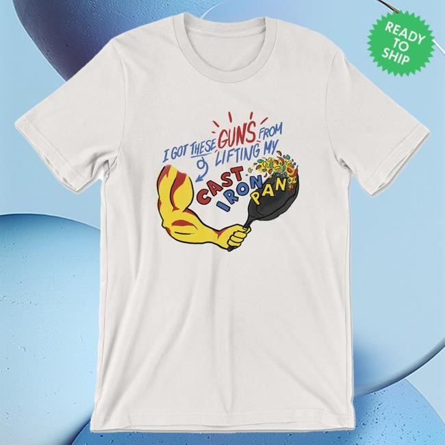 Official Drawfee Merch Store Dftba Lifting Cast Iron Tees (Vintage White)