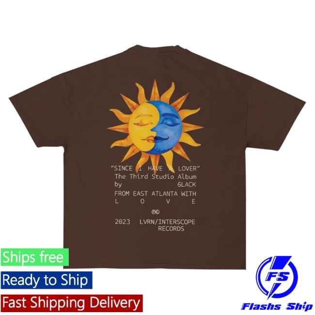 Official 6Lack Store Shop Sihal Sun Tshirt - Chocolate