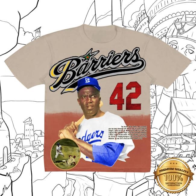 Official Barriers Worldwide Clothing Barriers Jackie Robinson Tee