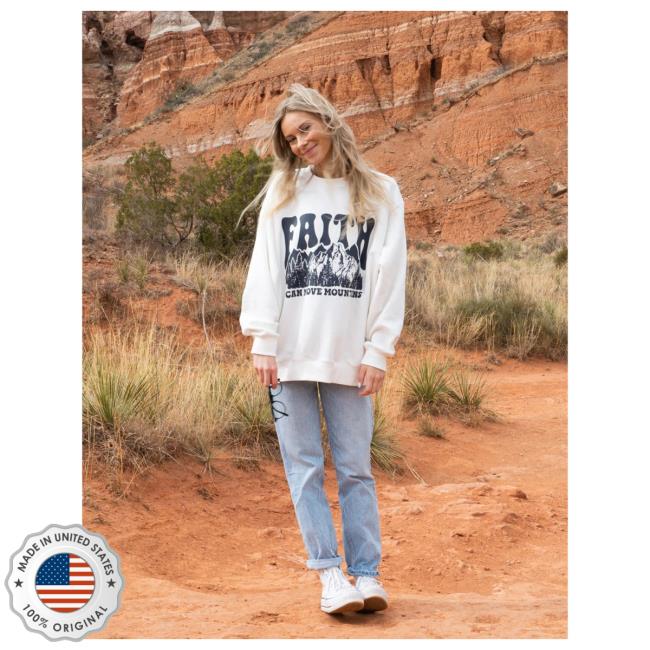 Official Elevated Faith Clothing Faith Can Move Mountains Unisex Crew