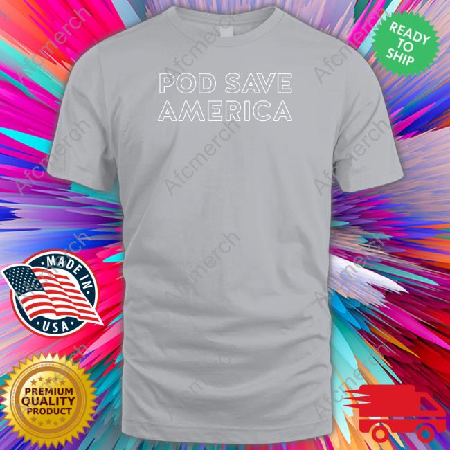 Official Pod Save America Hooded Sweatshirt Crooked Stores Merch