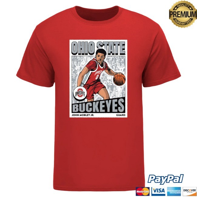 Ohio State Buckeyes Men's Basketball Nil #0 John Mobley Jr. Icon T-Shirt Go Buckeyes Shirt