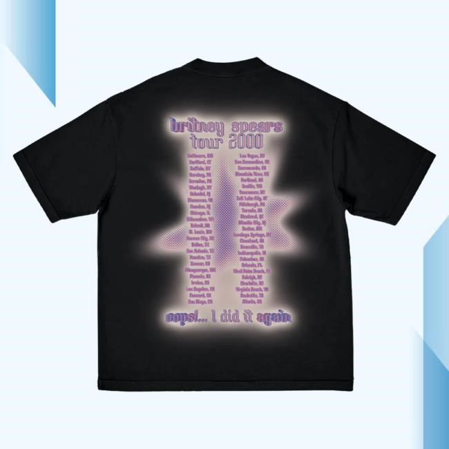 Britney Spears Oops...! Tour Anniversary Top Shirt Britney Spears Oops...! Tour Anniversary Tees