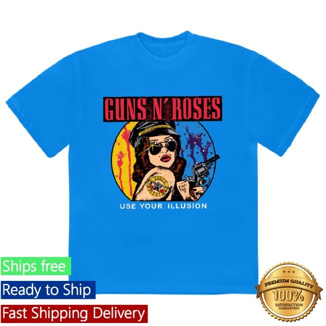 GNR Girl Use Your Illusion New T-Shirt - Guns N' Roses Official Store