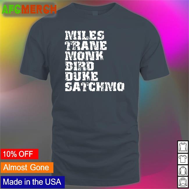 Daz Miles Trane Monk Bird Duke Satchmo Tank Top Italysoundsgood