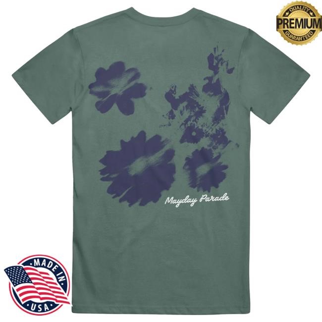 Official Mayday Parade Merch Mayday Parade Flowers - Blue Spruce Top Shirt