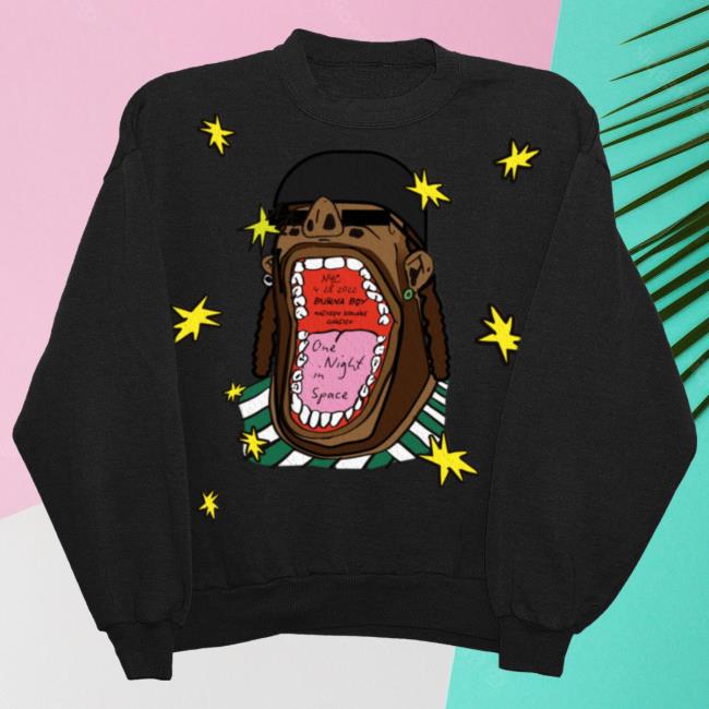 Burna Boy Merch Shop Store Burna Illustrated Character Hoodie