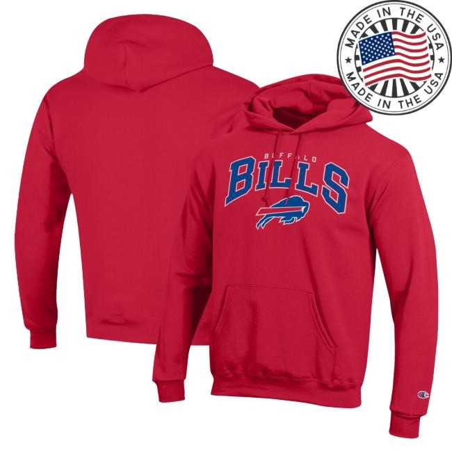 Red Buffalo Bills Champion Arch Over Layer