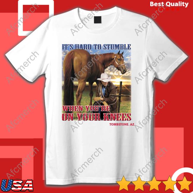 It's Hard To Stumble When You're On Your Knees Tombstone. Az. Sweatshirt